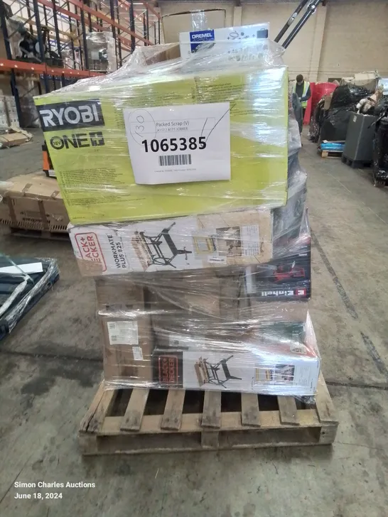 PALLET OF APPROXIMATELY 25 UNPROCESSED RAW RETURN HOUSEHOLD AND ELECTRICAL GOODS TO INCLUDE;