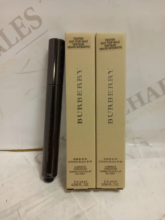 LOT OF 2 BURBERRY SHEER CONCEALER 2.5ML IN SOFT BEIGE 02