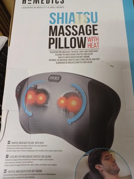 HOMEDICS SHIATSU MASSAGE PILLOW WITH HEAT