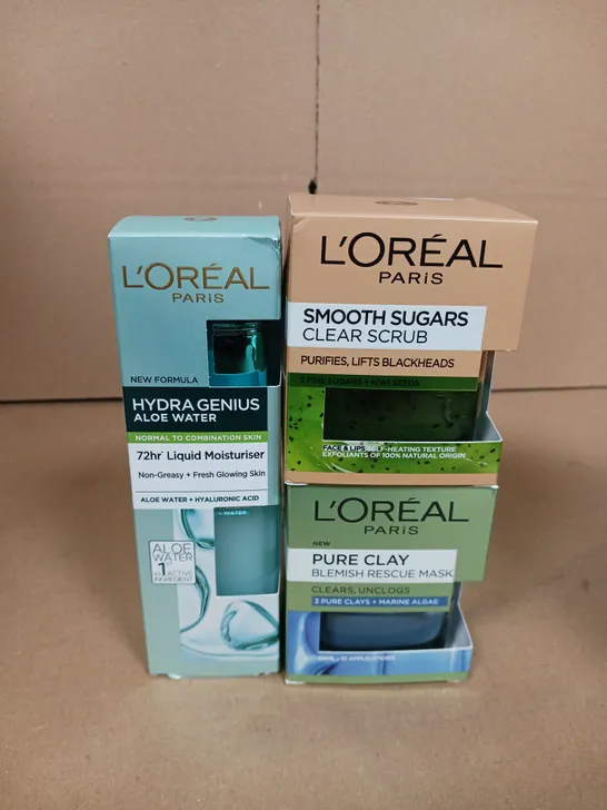 BOXED LOREAL PARIS FACIAL SCRUB SET 