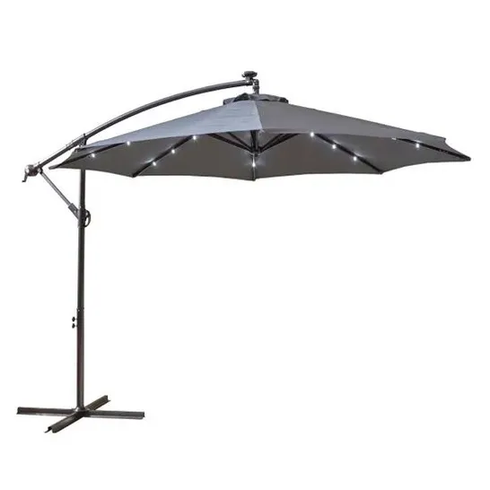 BOXED NEO GREY LED PARASOL 3m