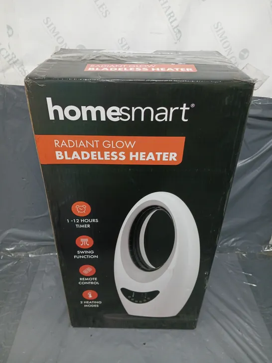 BOXED HOMESMART RADIANT GLOW BLADELESS HEATER 