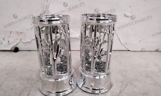 OUTLET HOME REFLECTIONS SET OF 2 PRELIT SWIRLING PILLARS