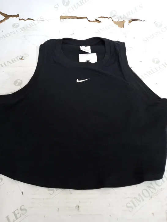 NIKE RIB TANK TOP IN BLACK - XL