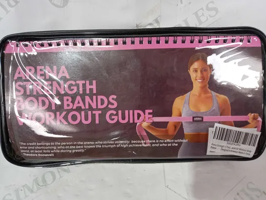 ARENA STRENGTH PACK OF RESISTANCE BANDS WITH WORKOUT GUIDE