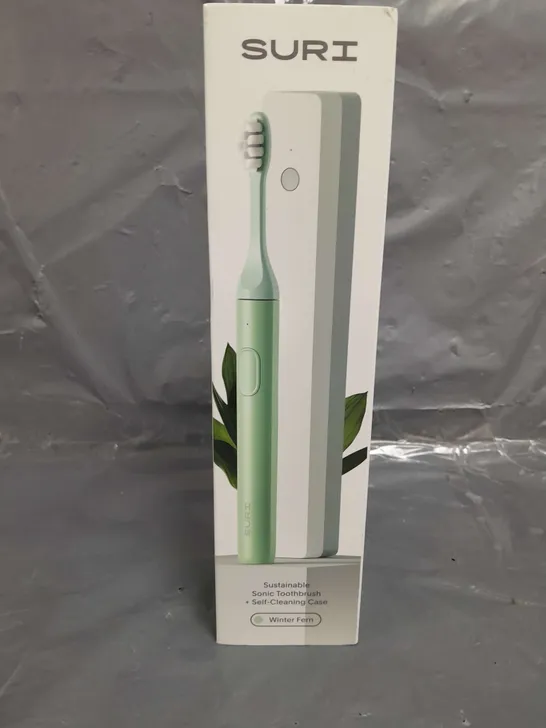 BOXED AND SEALED SURI SUSTAINABLE SONIC TOOTHBRUSH 