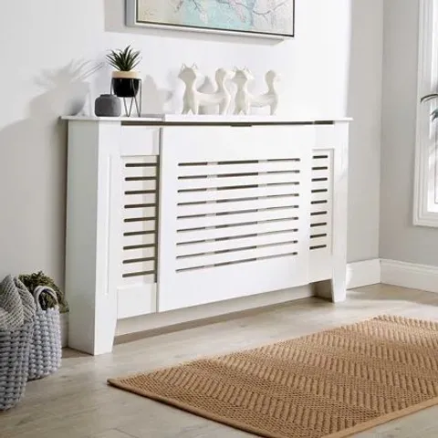 BOXED DREW YORK EXTRA LARGE RADIATOR COVER WHITE (1 BOX)