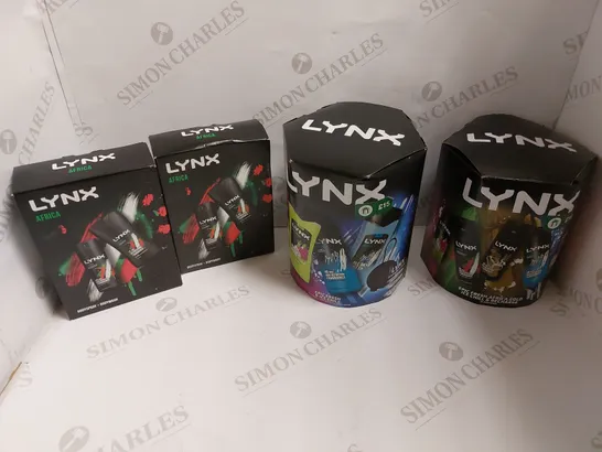 LOT OF APPROXIMATELY 8 COSMETIC GIFTSET TO INCLUDE LYNX AFRICA SET, LYNX SHOWER SET, AND DOVE ESSENTIALS ETC. 