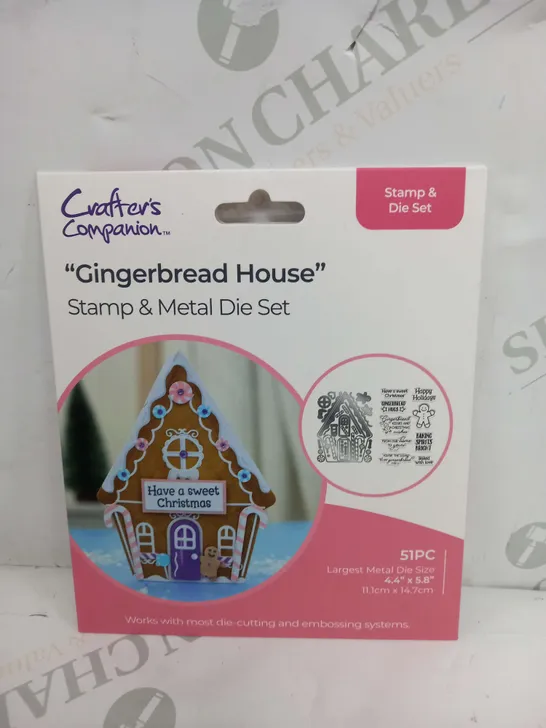 CRAFTER'S COMPANION - STAMP & DIE SET - GINGERBREAD HOUSE