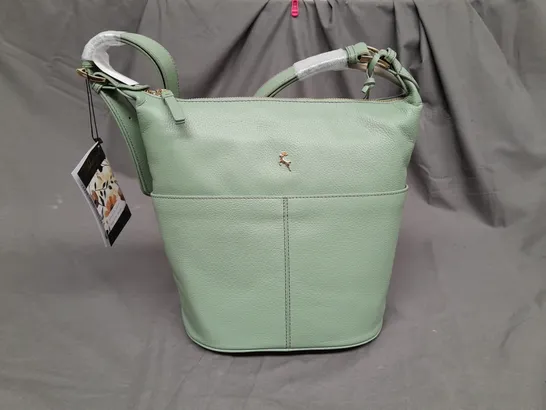 ASHWOOD BASIL GREEN POUCH BAG 