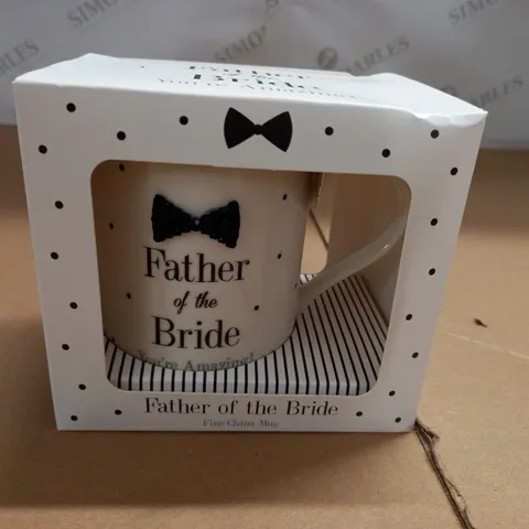 BOXED FATHER OF THE BRIDE FINE CHINA MUG