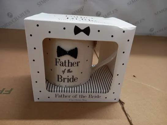 BOXED FATHER OF THE BRIDE FINE CHINA MUG