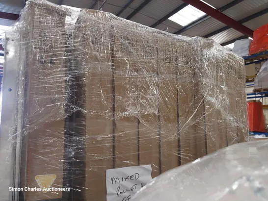 PALLET OF APPROXIMATELY 12 ASSORTED SHOWER GLASS PANELS 