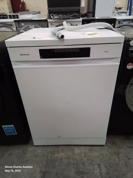 HISENSE FREESTANDING STANDARD DISH WASHER IN WHITE -COLLECTION ONLY- 