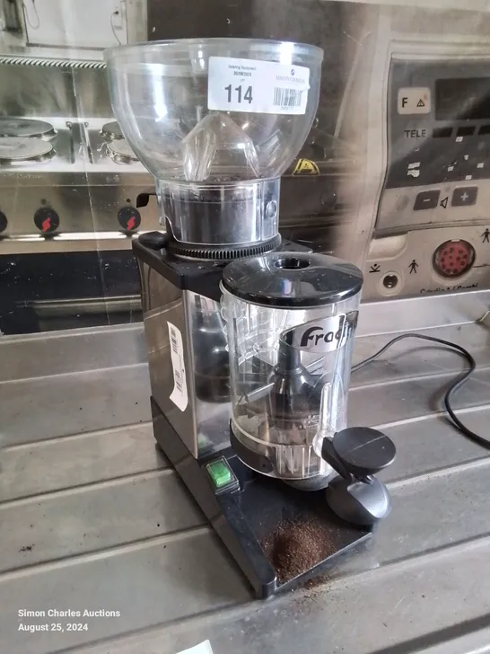 COMMERCIAL HEAVY DUTY FRACINO BRASIL COFFEE GRINDER MODEL 230V 275 WATT 1,300RPM