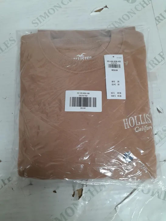 BAGGED HOLLISTER BROWN JUMPER - M