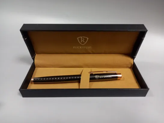 RUCKSTUHL STAINLESS STEEL LUXURY PEN IN GIFT BOX – HAND ASSEMBLED 