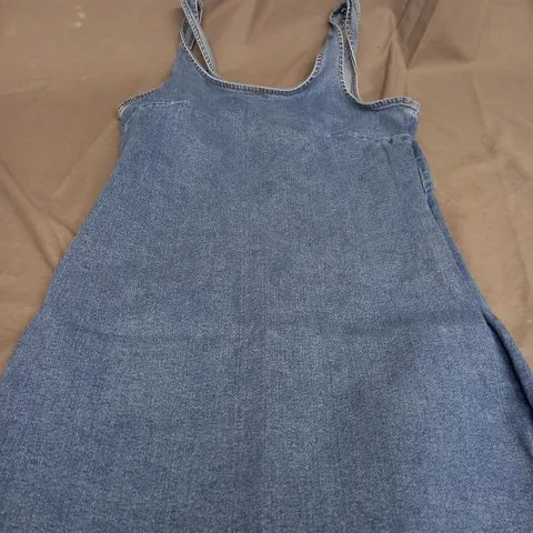 NEW LOOK SS24 STRETCH MID DENIM DRESS - UK 12 