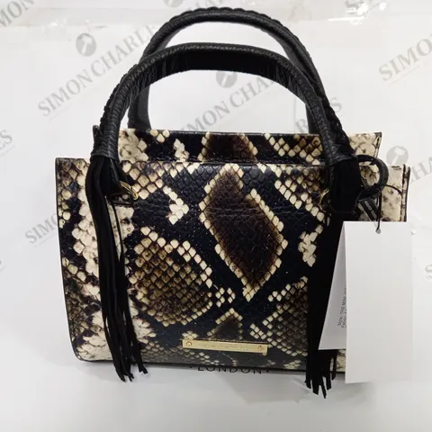 AMANDA WAKELEY LONDON THE MINI JACKMAN IN NATURAL PYTHON