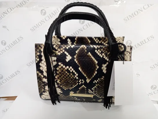 AMANDA WAKELEY LONDON THE MINI JACKMAN IN NATURAL PYTHON