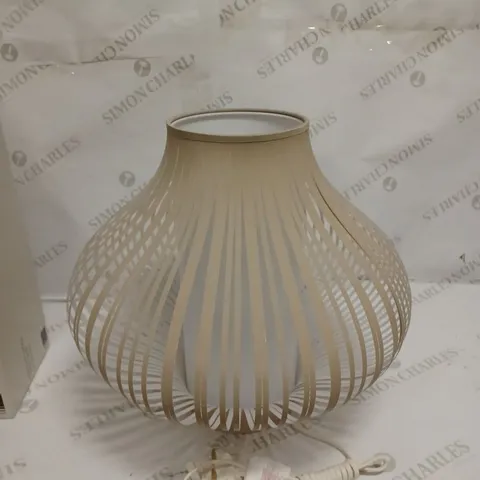 JOHN LEWIS HARMONY SMALL TABLE LAMP - MATT NATURAL FINISH 