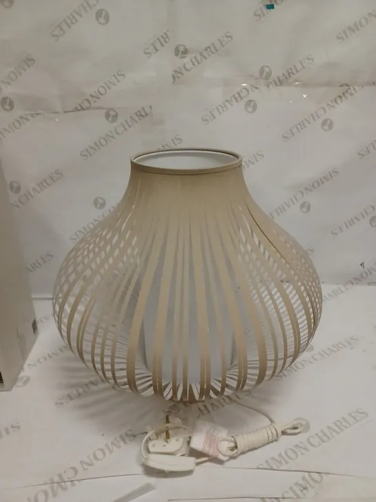 JOHN LEWIS HARMONY SMALL TABLE LAMP - MATT NATURAL FINISH 