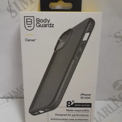 BOX OF APPROX 6 BODY GUARDZ CARVE PROTECTIVE CASES FOR IPHONE 13 MINI - SMOKE