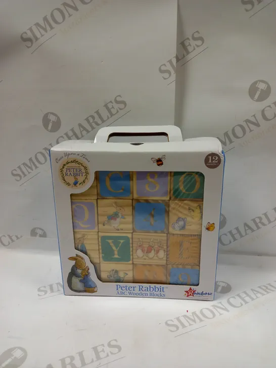 PETER RABBIT ABC WOODEN BLOCKS 12 MONTHS+