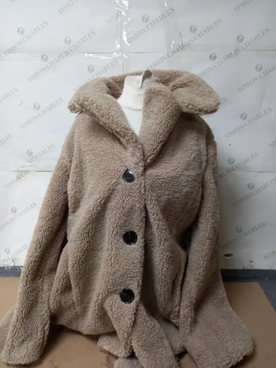 CENTIGRADE TEDDY LONGLINE COAT SIZE 2XL 