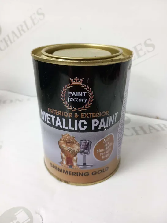 PAINT FACTORY INTERIOR AND EXTERIOR METALLIC PAINT SHIMMERING GOLD 300ML