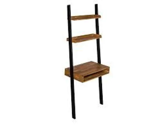 BOXED COPENHAGEN LADDER DESK OAK/BLACK (2 BOXES)