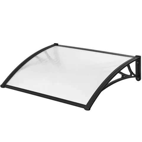 BOXED DAKOTA FIELDS 100.5cm W X 76cm D POLYCARBONATE TRANSPARENT RETRACTABLE WINDOW AWNING (1 BOX)