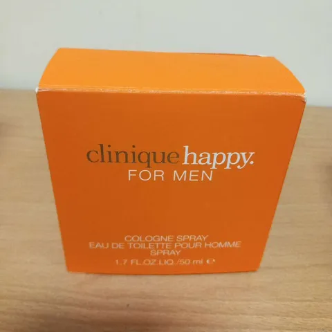 BOXED CLINIQUE HAPPY FOR MEN COLOGNE SPRAY EAU DE TOILETTE 50ML