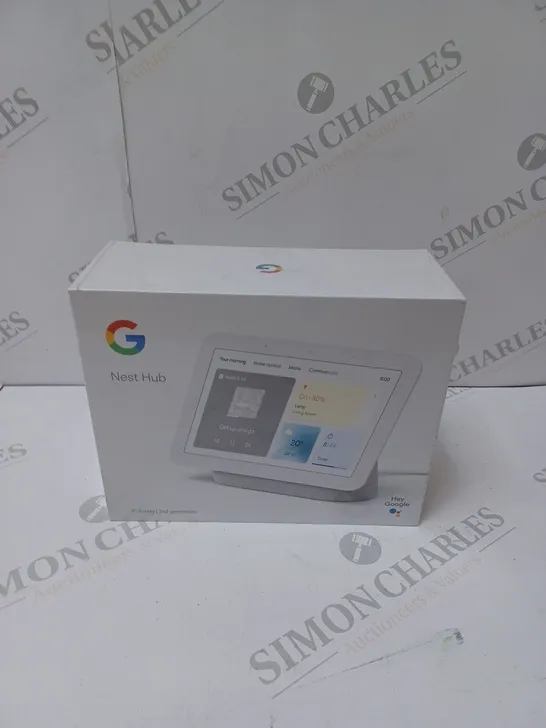 BRAND NEW BOXED GOOGLE NEST HUB 2ND GEN SMART SPEAKER WITH SCREEN - CHALK 