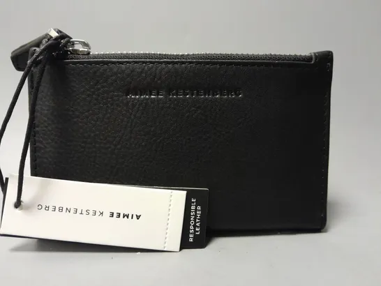 AIMEE KESTENBERG LEATHER WALLET IN BLACK