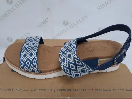 SKECHERS BOBS BEACH SANDLE BLUE SIZE 5