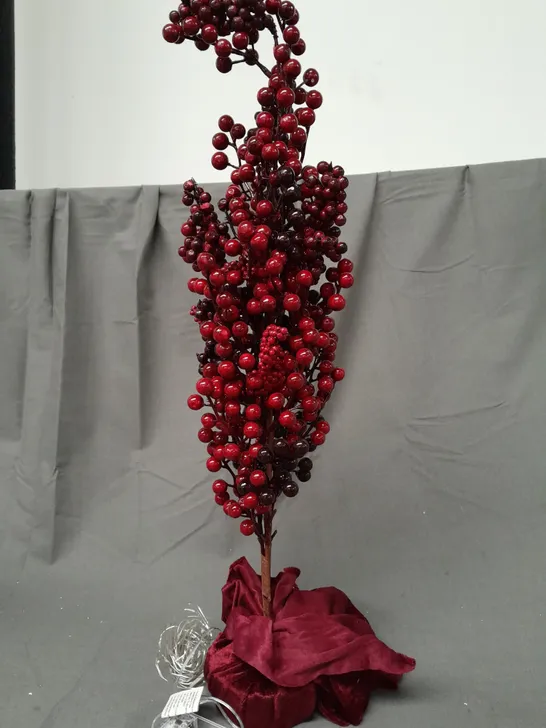 BOXED HOME REFLECTIONS PRE-LIT MIXED BERRY TREE APPROX 60CM