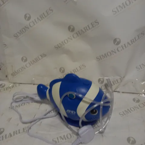 A&D MEDICAL UN-019 CHILD FRIENDLY COMPRESSOR NEBULISER - BLUE CLOWNFISH