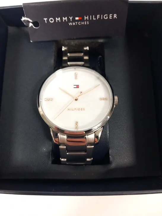 BOXED TOMMY HILFIGER MOP LADIES WRIST WATCH