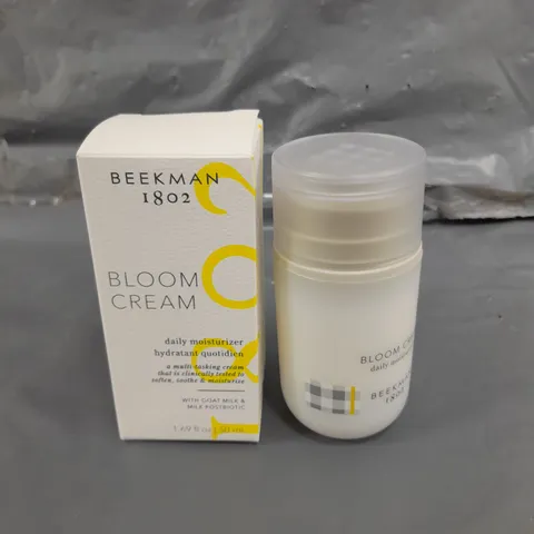 BOXED BEEKMAN 1802 BLOOM CREAM DAILY MOISTURISER - 50ML