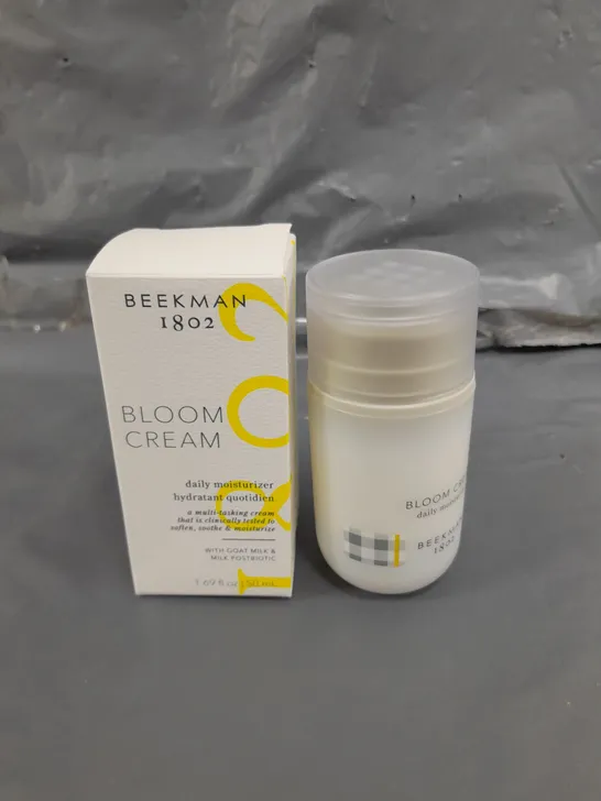 BOXED BEEKMAN 1802 BLOOM CREAM DAILY MOISTURISER - 50ML