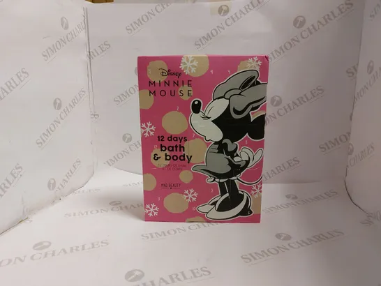 DISNEY MINNIE MOUSE 12 DAY BATH AND BODY CALENDER 