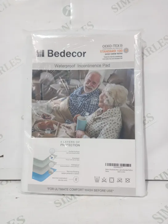 BEDECOR WATERPROOF INCONTINENCE PAD