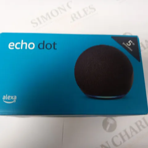 BOXED AND SEALED ALEXA ECHO DOT SMART SPEAKER AND ALEXA