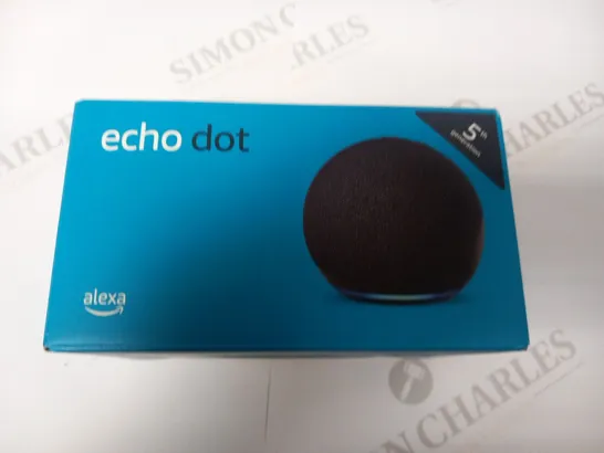 BOXED AND SEALED ALEXA ECHO DOT SMART SPEAKER AND ALEXA