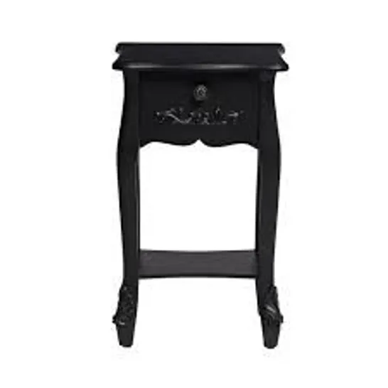 BOXED ANTOINETTE 1 DRAWER NIGHT STAND BLACK