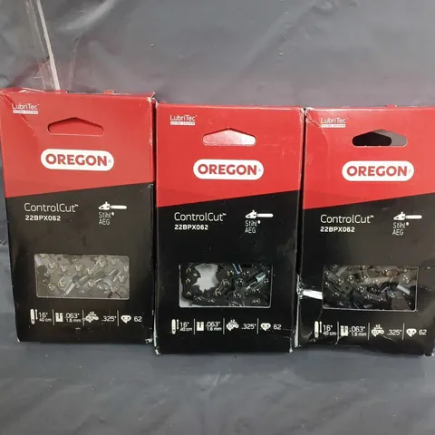 3 BOXED OREGON CONTROLCUT REPLACEMENT CHAIN 22BPX062