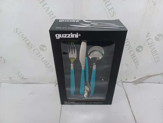 BOXED GUZZINI MY FUSION 24PC CUTLERY SET