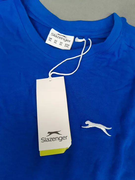 SLAZENGER PLAIN TEE IN BLUE - XL