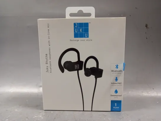 BOXED JUKU RHYTHM BLUETOOTH EARPHONES WITH IN-LINE MIC